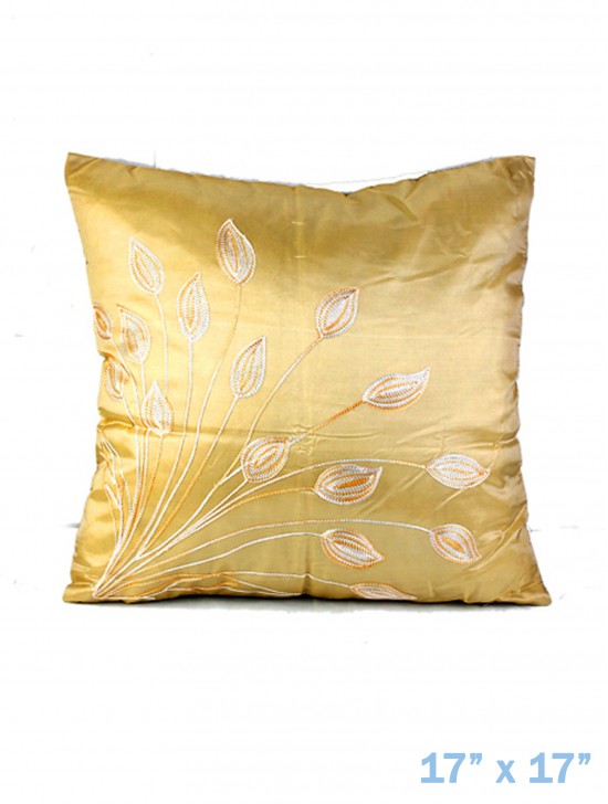 LEAF DESIGN CUSHION COVER & FILLER